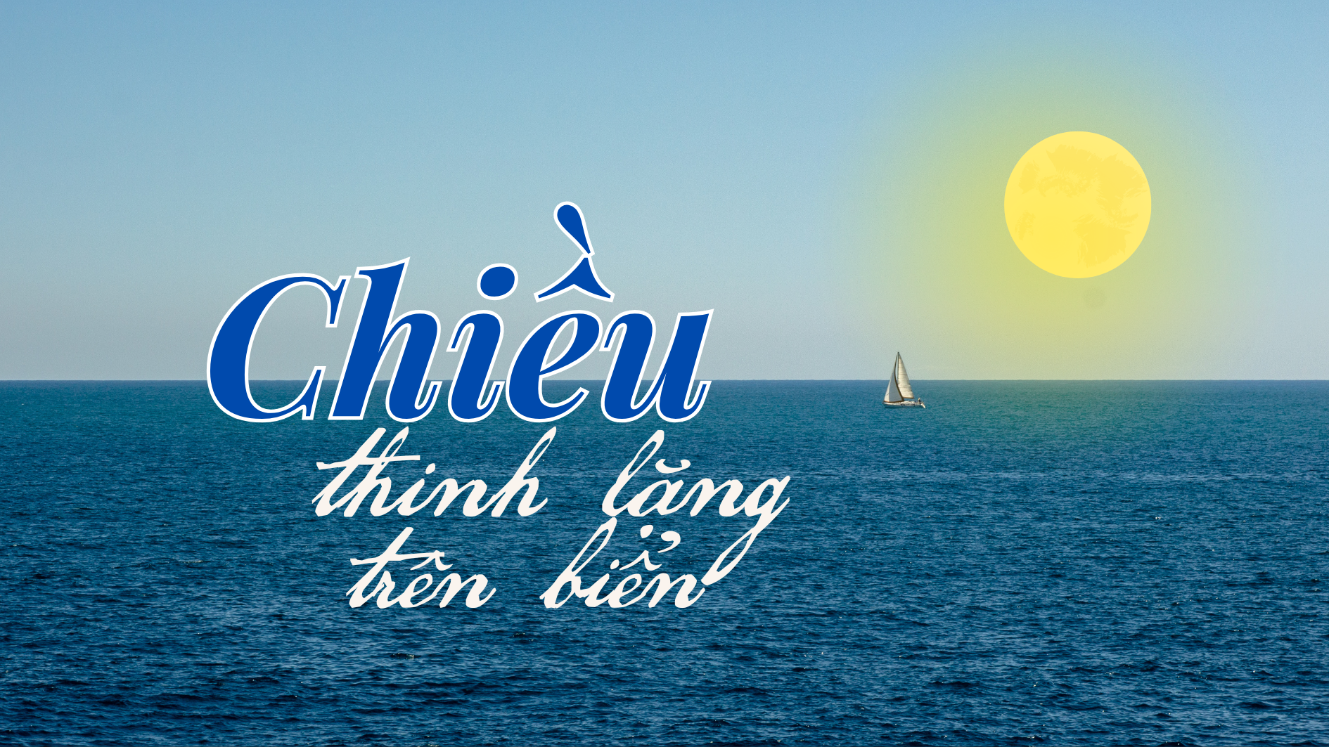 Chiều thinh lặng trên biển